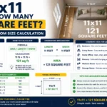 11x11 is how many square feet,