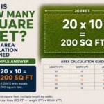 20x10 Is How Many Square Feet