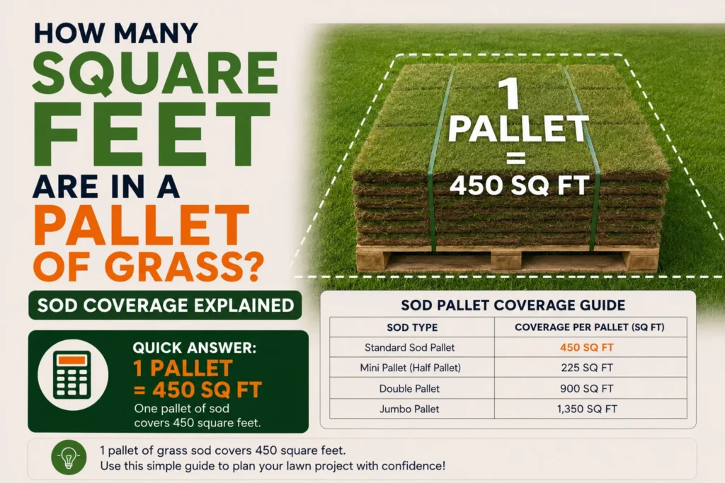 How Many Square Feet Are in a Pallet of Grass