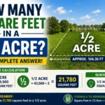 How Many Square Feet in a 1/2 Acre