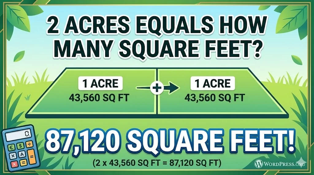 2 Acres Equals How Many Square Feet