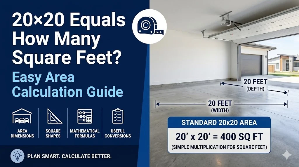 20×20 Equals How Many Square Feet