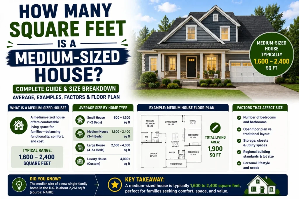 How Many Square Feet Is a Medium-Sized House?