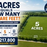 5 Acres Equals How Many Square Feet