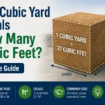 one cubic yard equals how many cubic feet