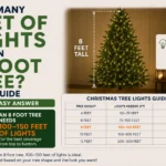 How Many Feet of Lights for an 8 Foot Tree