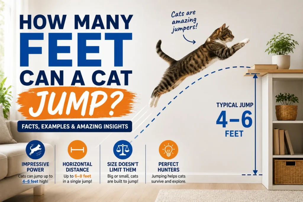 How Many Feet Can a Cat Jump