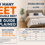 how many feet is a double bed