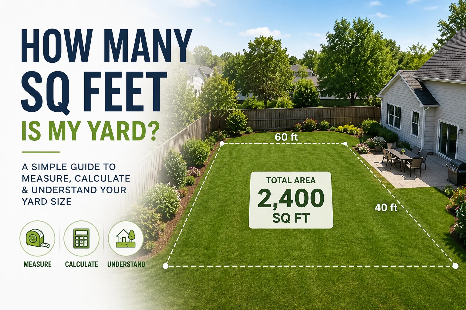 how many sq feet is my yard