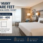 how many square feet is a typical hotel room
