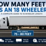 how many feet is an 18 wheeler