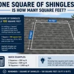 one square of shingles is how many square feet