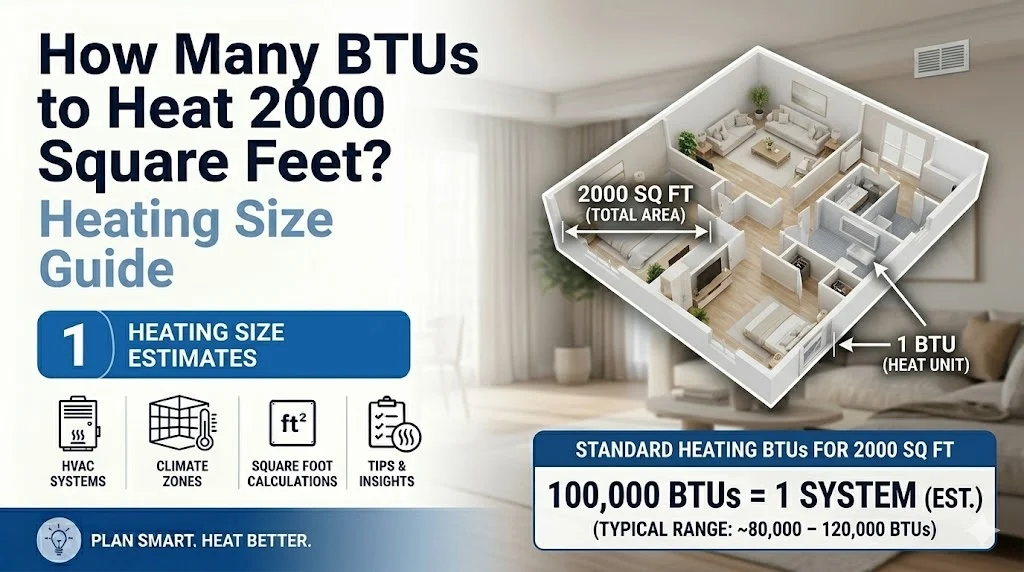 How Many BTUs to Heat 2000 Square Feet