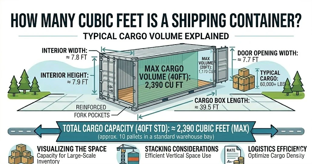 How Many Cubic Feet Is a Shipping Container