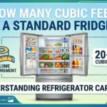 How Many Cubic Feet Is a Standard Fridge