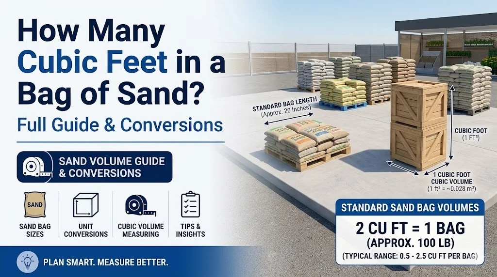 How Many Cubic Feet in a Bag of Sand