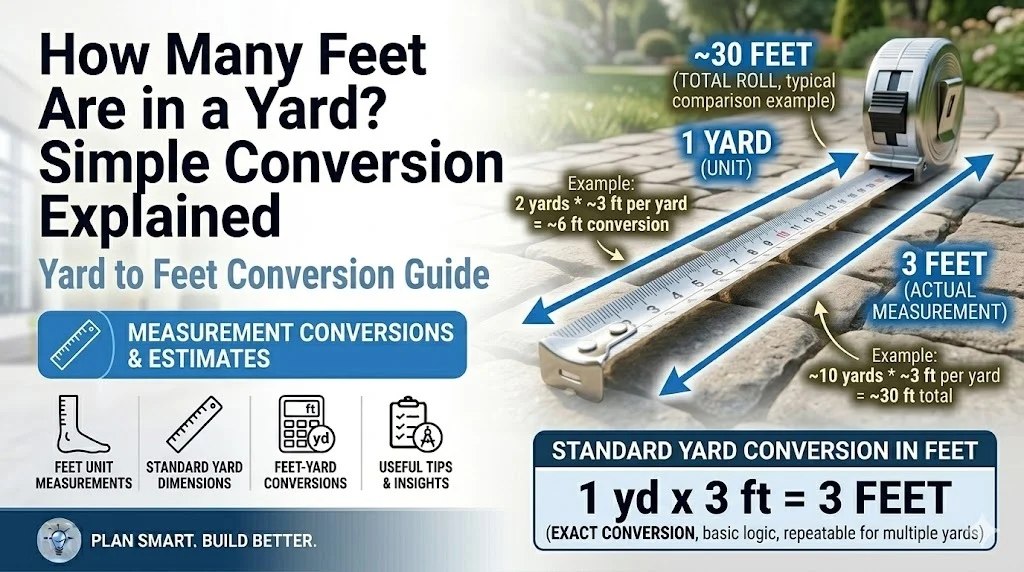 How Many Feet Are in a Yard