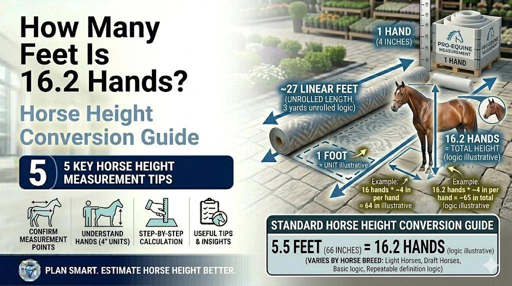 How Many Feet Is 16.2 Hands