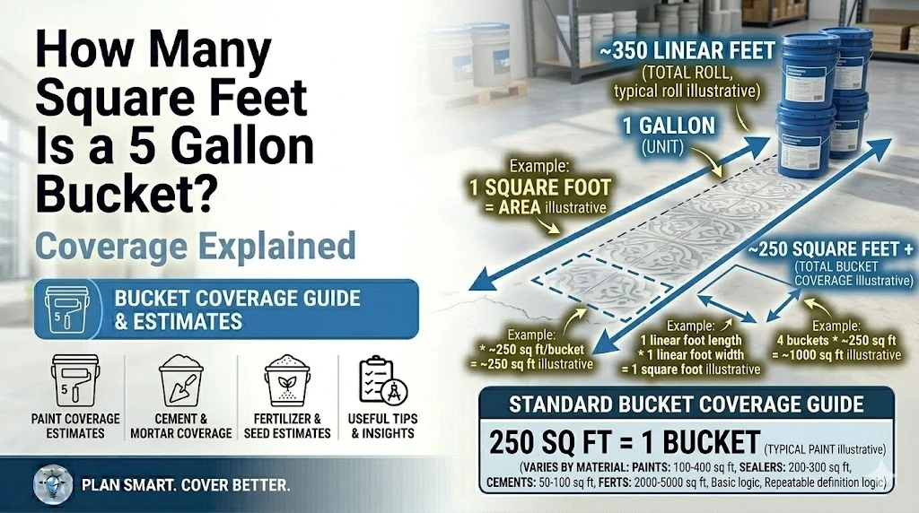 How Many Square Feet Is a 5 Gallon Bucket