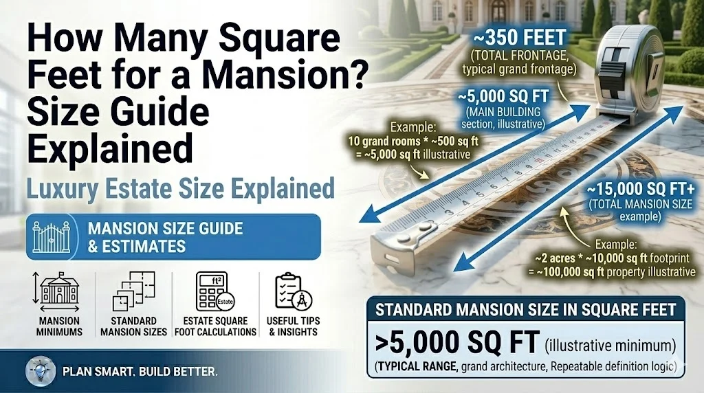 How Many Square Feet for a Mansion