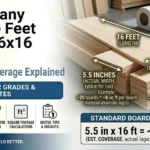 How Many Square Feet in a 1x6x16 Board