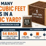 how many 0.5 cubic feet bags in a cubic yard
