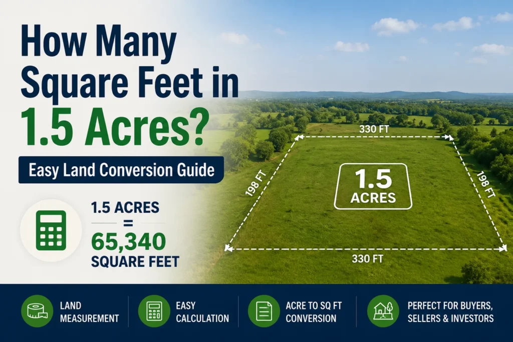 how many square feet in 1.5 acres