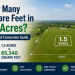 how many square feet in 1.5 acres