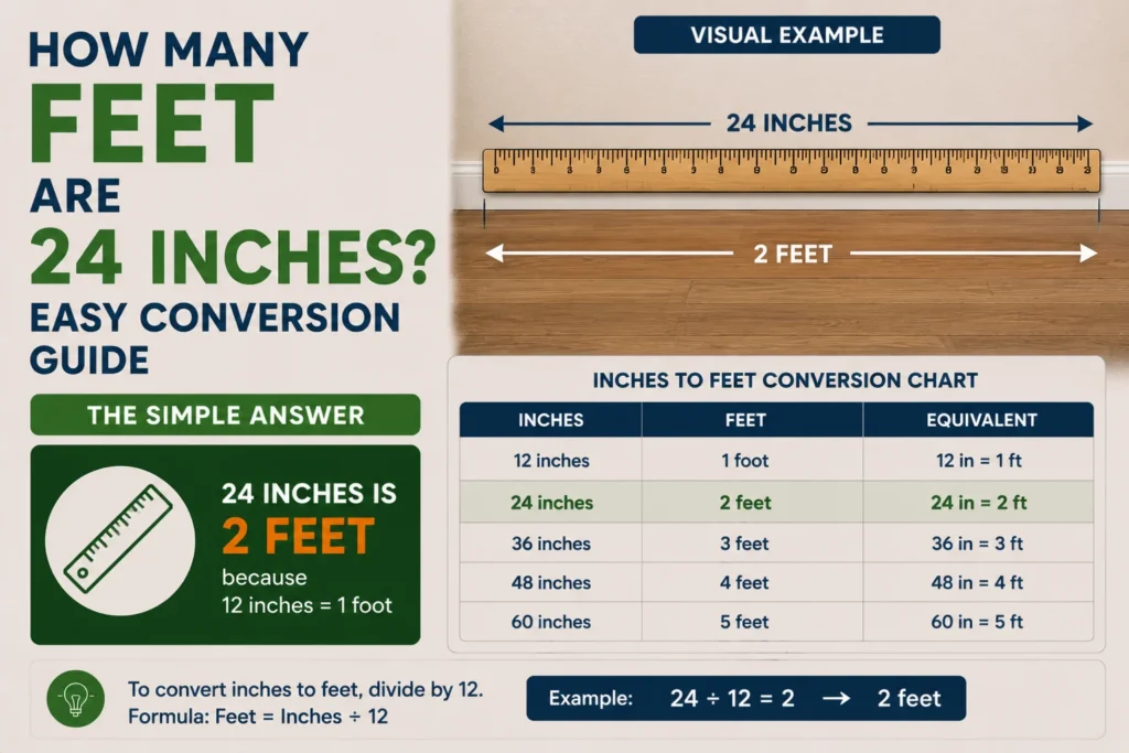 How Many Feet Are 24 Inches? Easy Conversion Guide