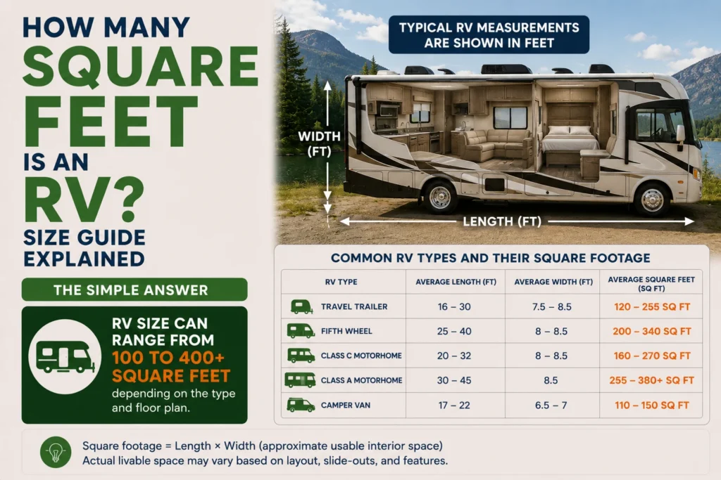 How Many Square Feet Is an RV? Size Guide Explained