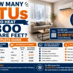 How Many BTUs to Heat 800 Square Feet