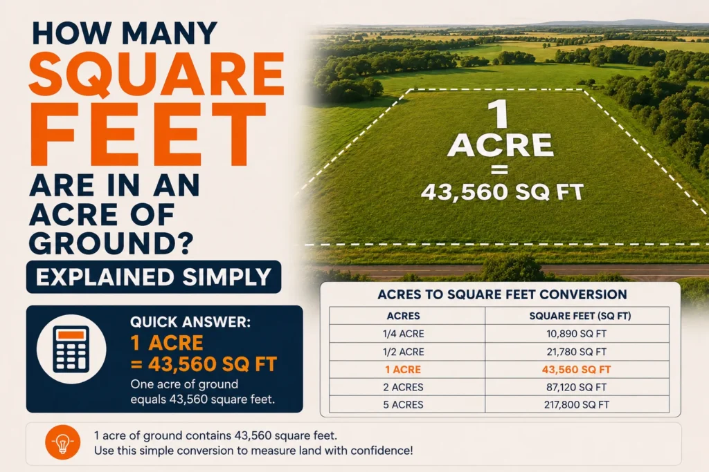 How Many Square Feet Are in an Acre of Ground