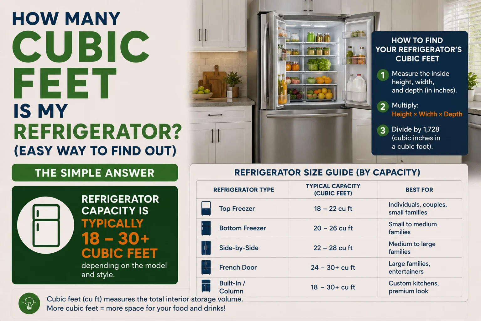 How Many Cubic Feet Is My Refrigerator? (Easy Way to Find Out)