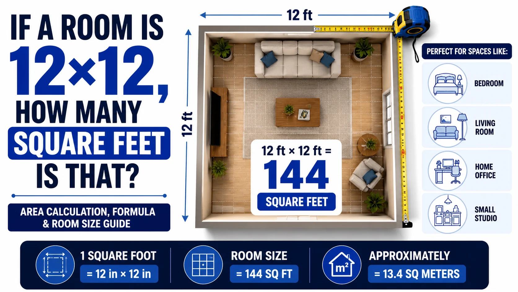 12x12 How Many Square Feet Is That