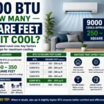 9000 BTU How Many Square Feet Can It Cool