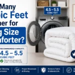 How Many Cubic Feet Washer for King Size Comforter
