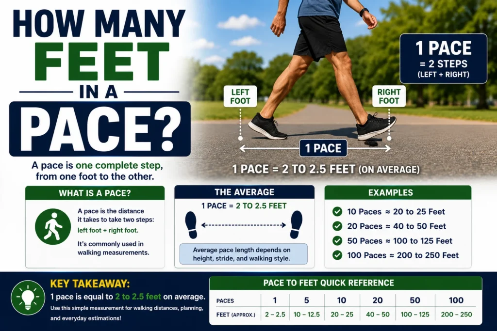 How Many Feet in a Pace?