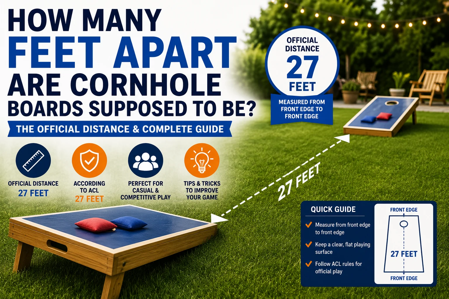 How Many Feet Apart Are Cornhole Boards Supposed to Be