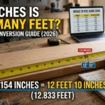 154 Inches Is How Many Feet