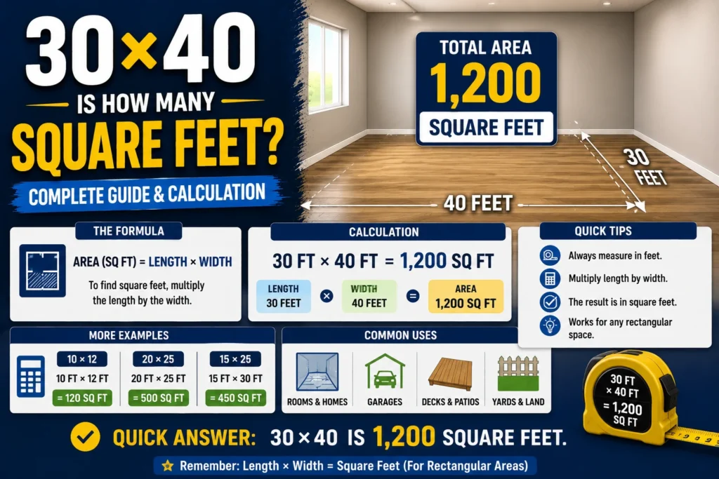 30×40 Is How Many Square Feet