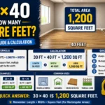 30×40 Is How Many Square Feet