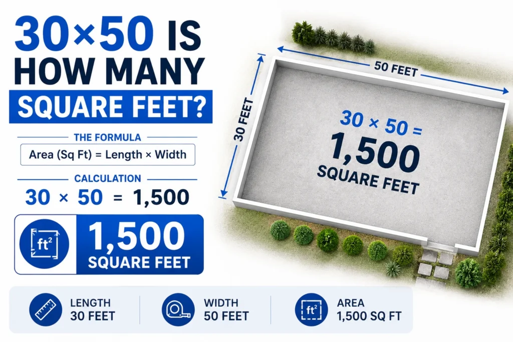 30×50 Is How Many Square Feet
