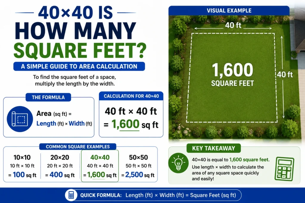40×40 Is How Many Square Feet