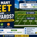 How Many Feet Are 50 Yards