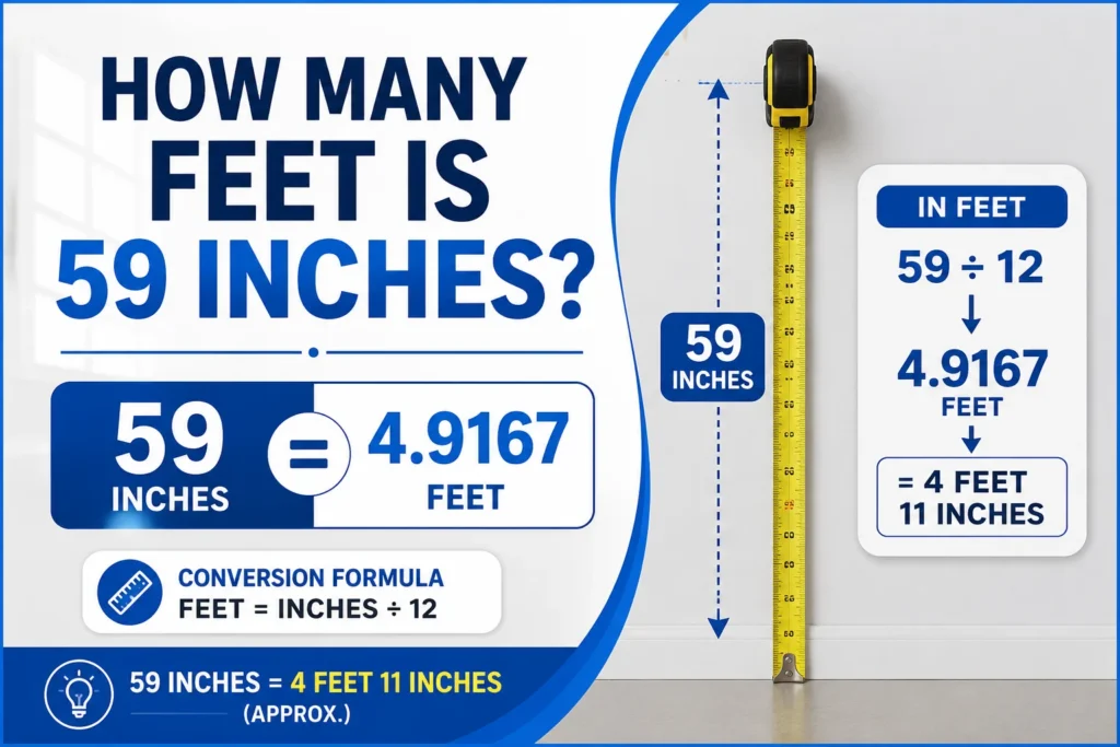 How Many Feet Is 59 Inches