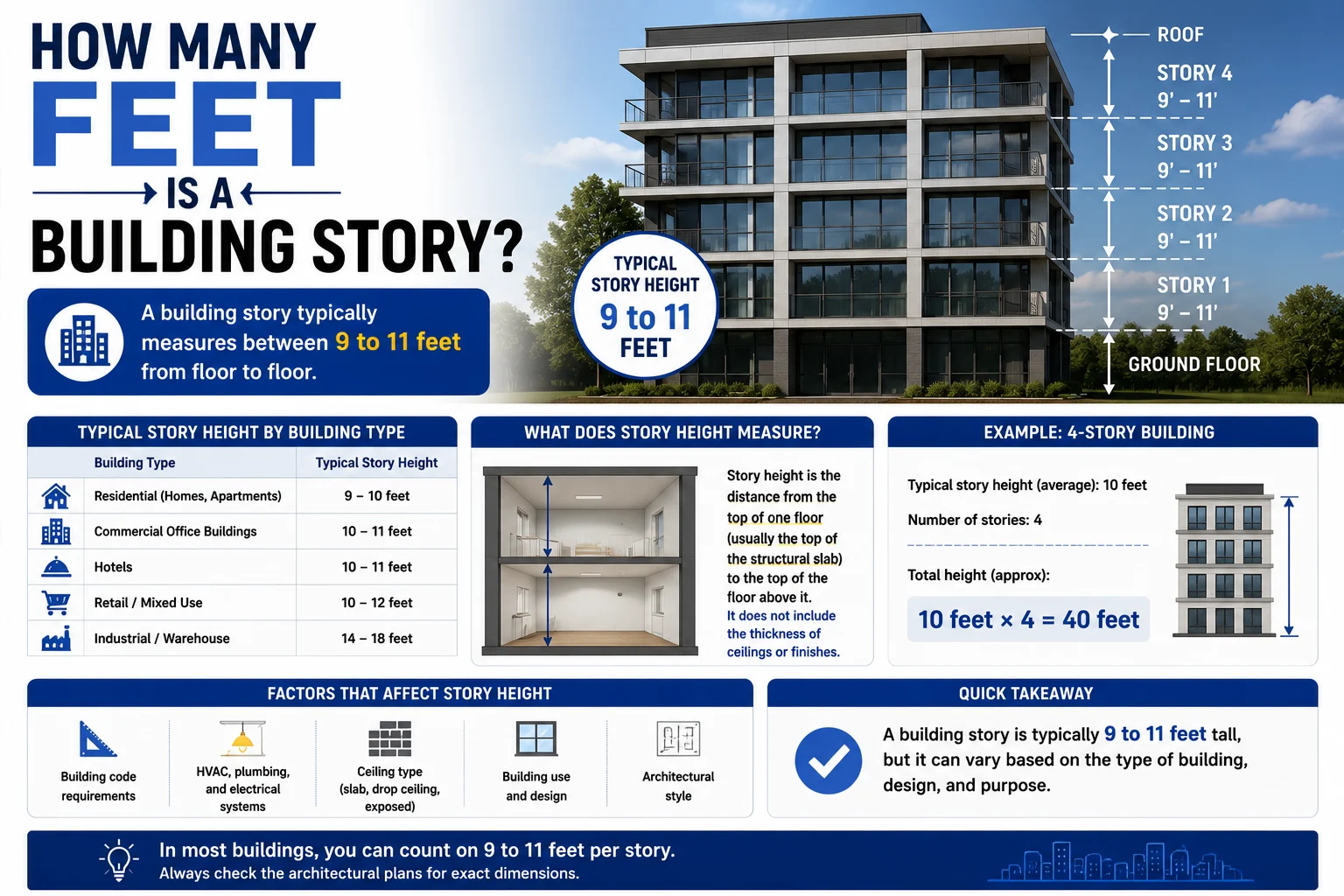 How Many Feet Is a Building Story?