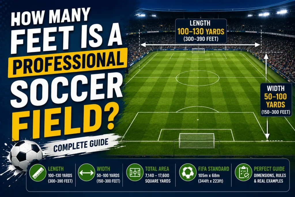 How Many Feet Is a Professional Soccer Field