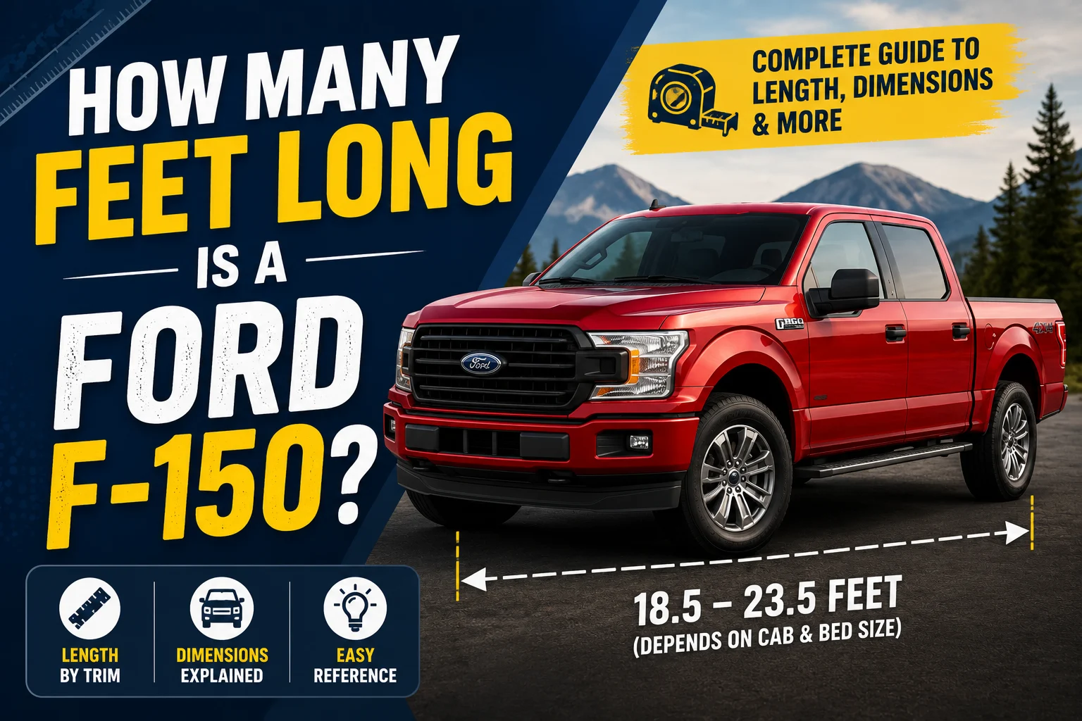 How Many Feet Long Is a Ford F-150