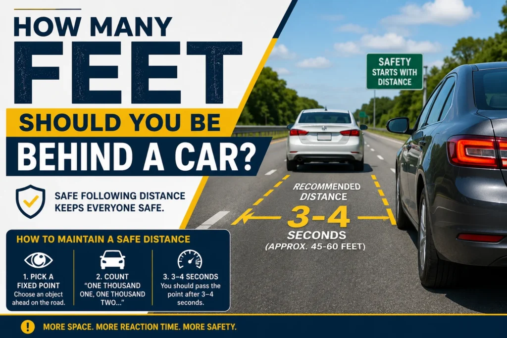 How Many Feet Should You Be Behind a Car
