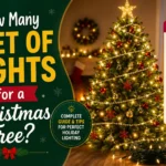 How Many Feet of Lights for a Christmas Tree